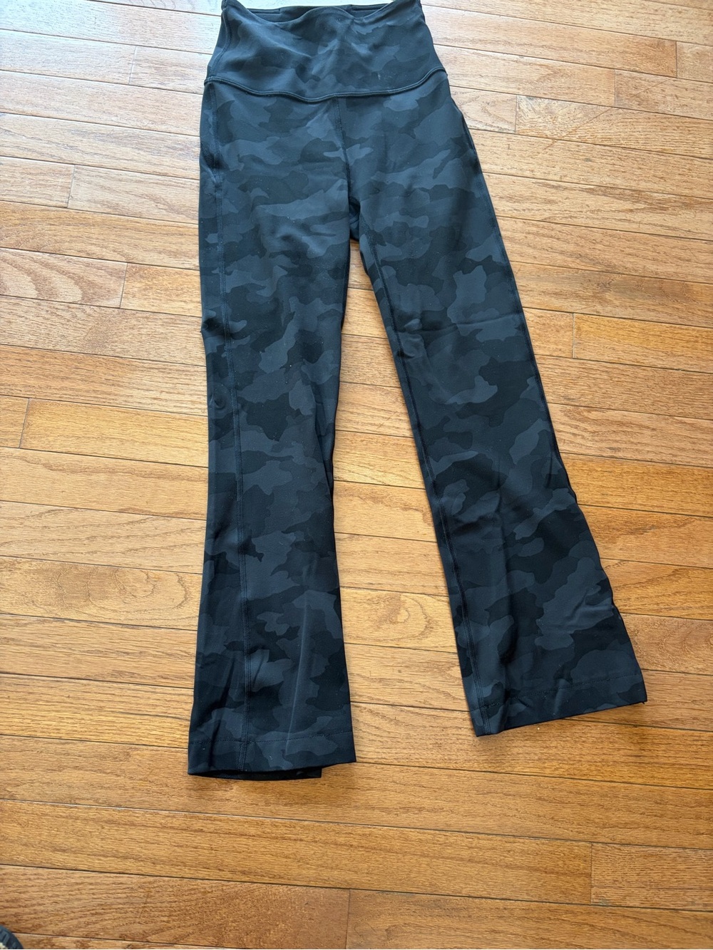 lululemon athletica Black/Camo Flared Athletic Pants